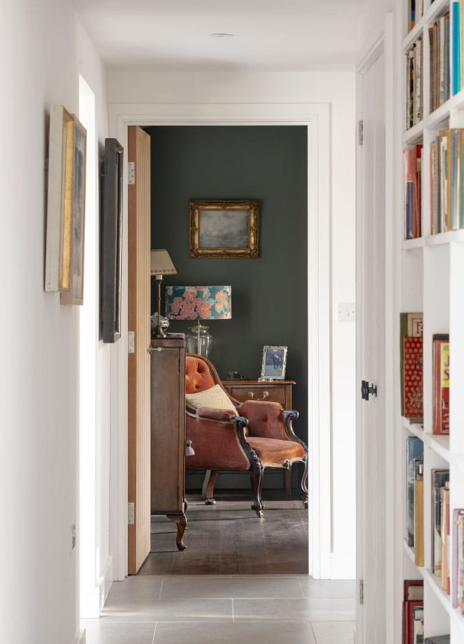 Interior hallway new build architect house