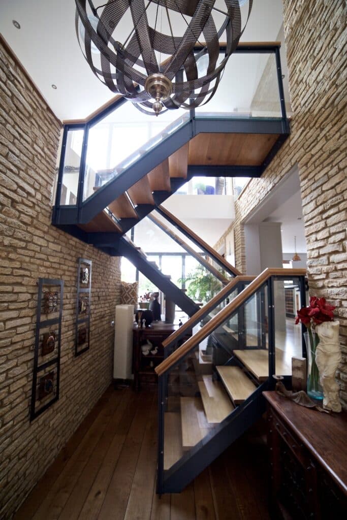 industral style staircase