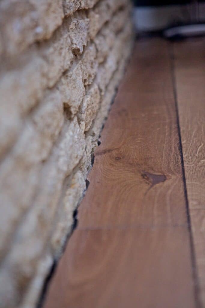 wooden floor detailing