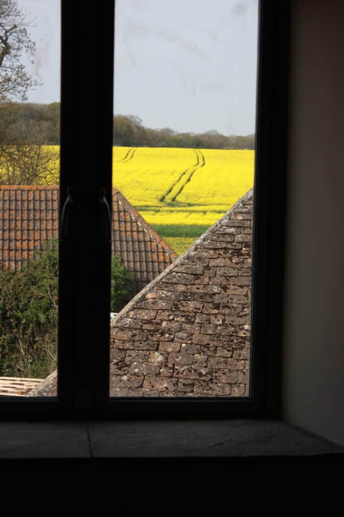 view from Rural Barn Conversion Wiltshire Office 2