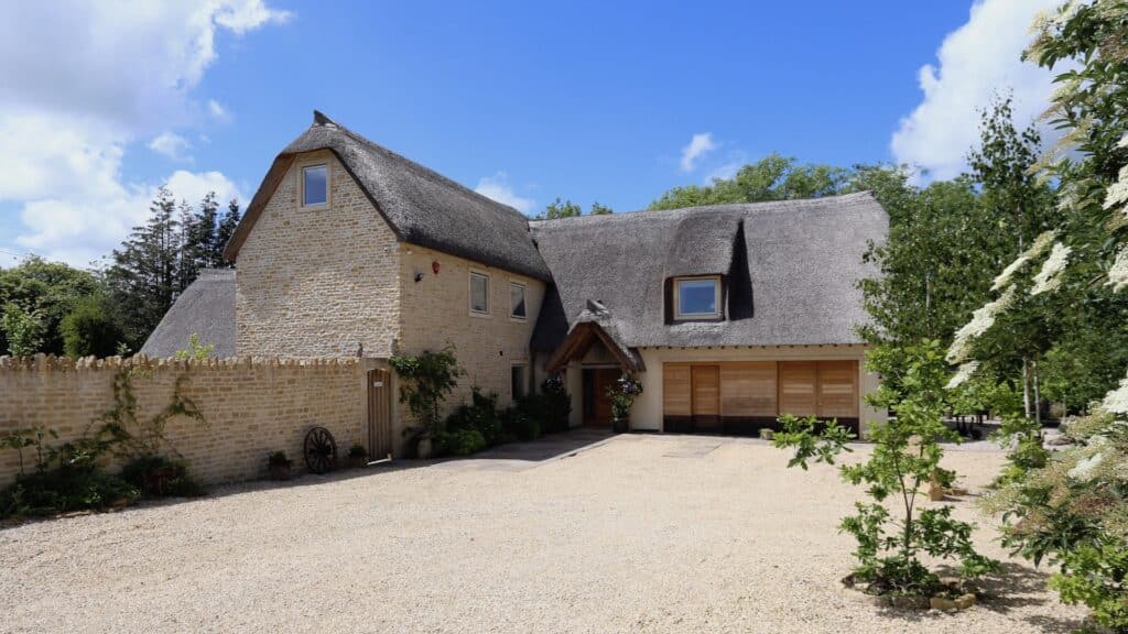 Self Build Thatch new build west kington bath architects contemporary eco-house