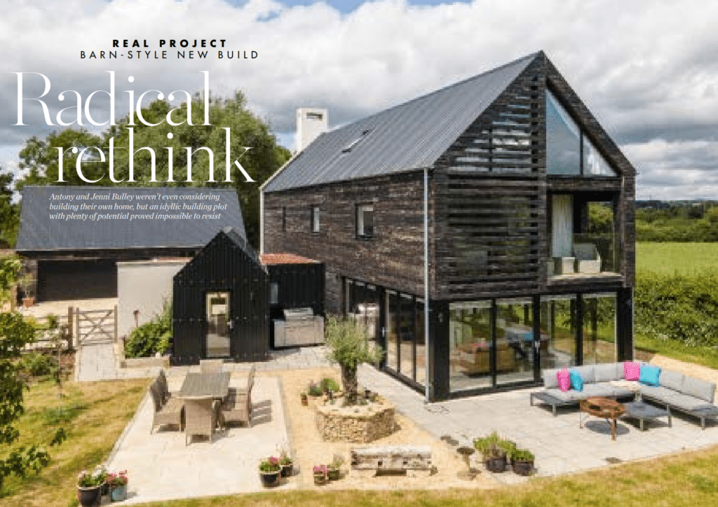 house in a field, self-build house in north wiltshire