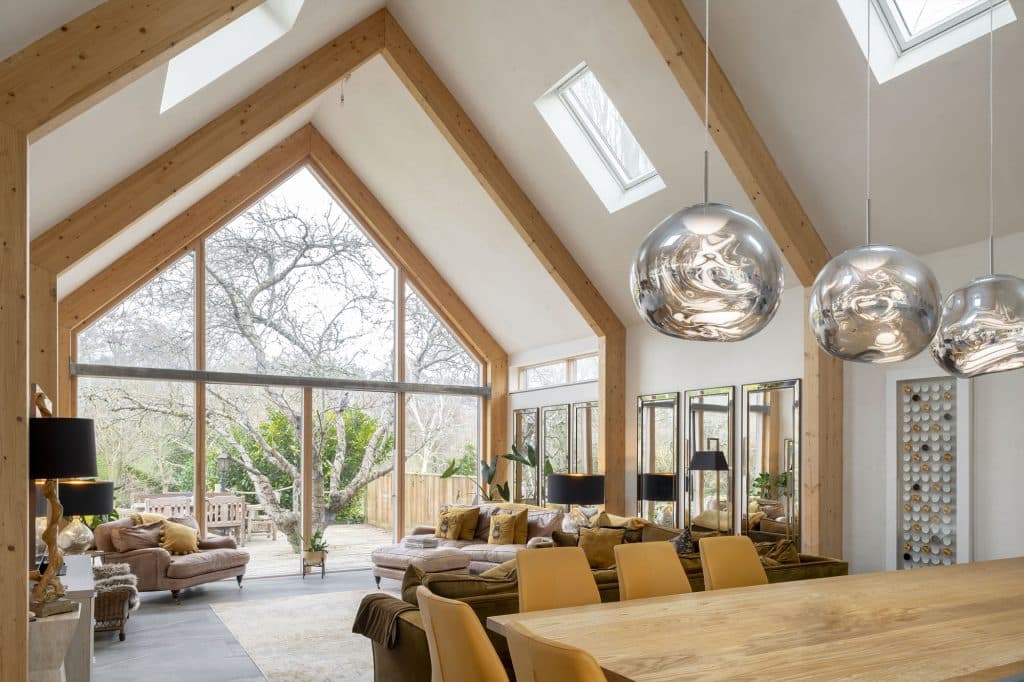 Living Room. self-build house in chippenham, wiltshire